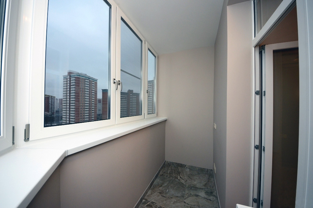 Отделка балконов и лоджий гипсокартоном в Долгопрудном